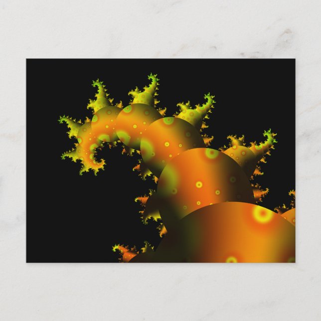 Tentacle Fraktal Postkarte (Vorderseite)