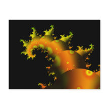 Tentacle Fraktal Postkarte