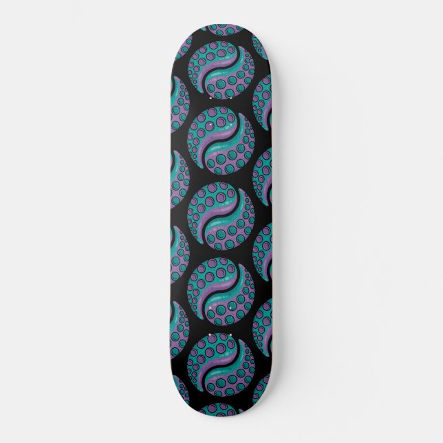 Tentacle Yin Yang Skateboard (Vorderseite)