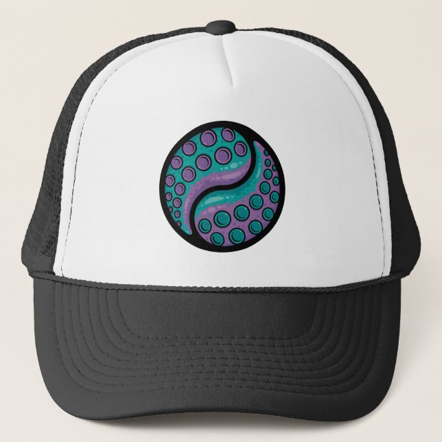 Tentacle Yin Yang Truckerkappe (Vorderseite)