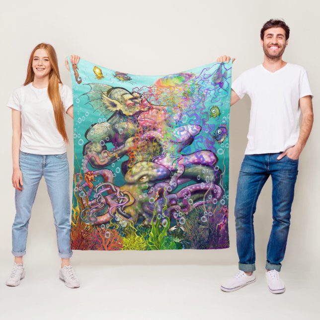 Tentacles Fleecedecke (Beispiel)
