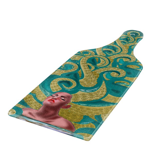 Tentacles Gold Schneidebrett (Ecke)