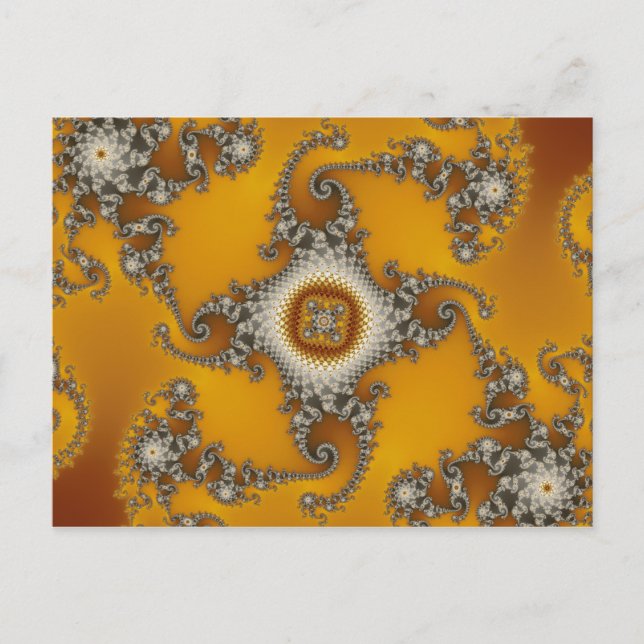 Tentakel-Fraktal Postkarte (Vorderseite)