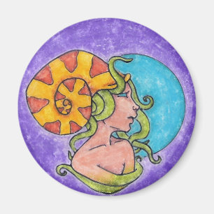 Tentakel-Mädchen-Magnet Magnet