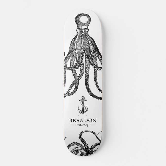 Tentakel | Octopus-Thema Skateboard (Vorderseite)