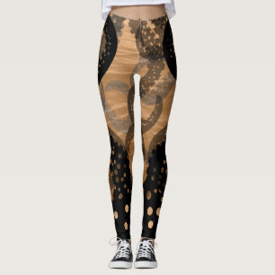 Tentakel verblassten orange in den Leggings