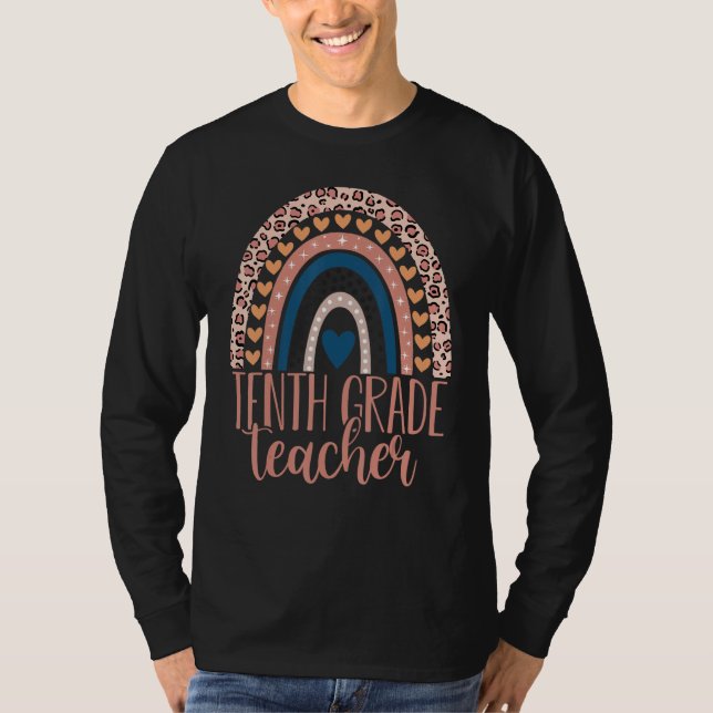 Tenth Grade Teacher 10th Grade Teacher Back To Sch T-Shirt (Vorderseite)