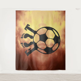 Tenture - Crowned Goal – Royal Passion for Footbal Wandteppich