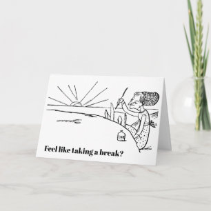 Tenure Glückwunsch Edw. Lear Cartoon Chillin' Karte