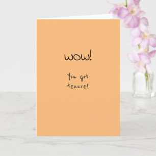 Tenure Glückwunsch Spaß Karte