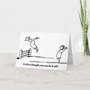 Tenure Glückwünsche Edward Lear Cartoon Flying Karte