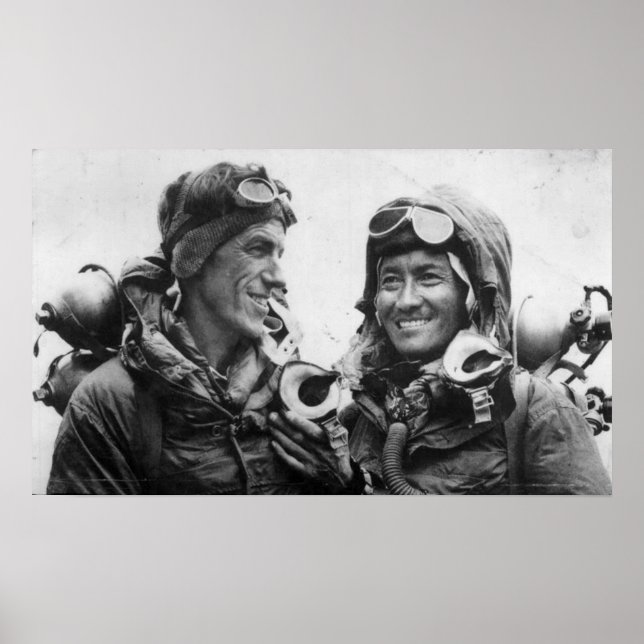 Tenzing Norgay Edmund Hillary Everest 1953 Poster (Vorne)