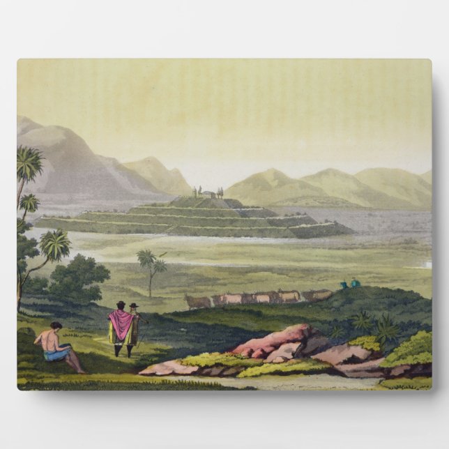 Teocalli, der Große Tempel in Tenochtitlan, Mexiko Fotoplatte (Vorderseite)