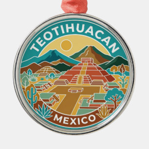 Teotihuacan Mexiko Ornament Aus Metall