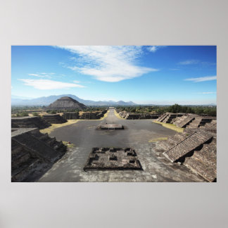 Teotihuacan Ruinen Poster