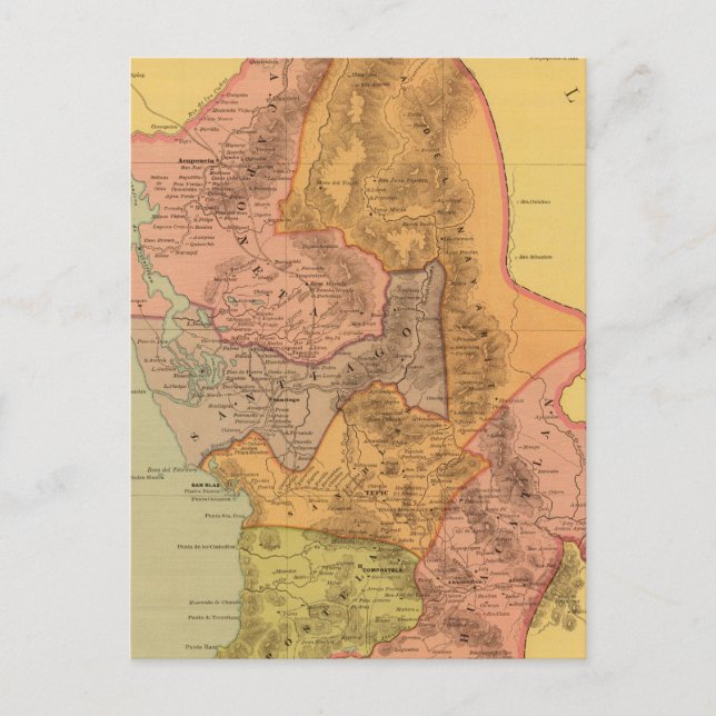 Tepic, Nayarit Postkarte (Vorderseite)