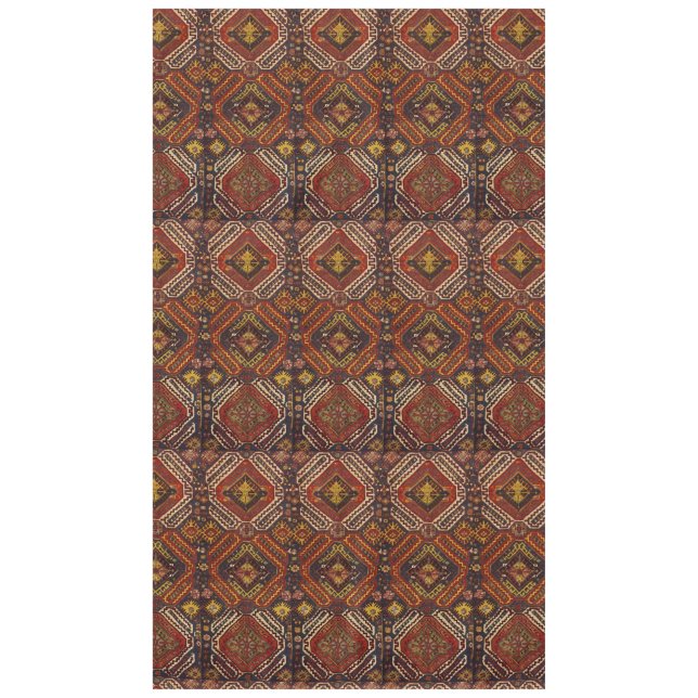 Teppich-Design in warmen Farben  Tischdecke (Vorderseite)