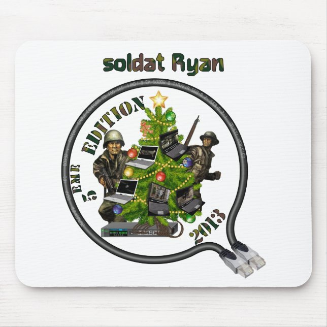 Teppich Maus Lan von Weihnachten Soldat Ryan Mousepad (Vorne)