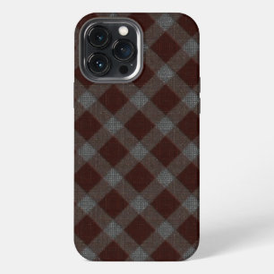 'Teppich' rotes Kreuz Tartan Schach mit rauen Teil iPhone 13 Pro Max Hülle