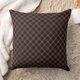 'Teppich' rotes Schach mit Quertratan mit groben T Kissen