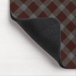 'Teppich' rotes Schach mit Quertratan mit groben T Mousepad