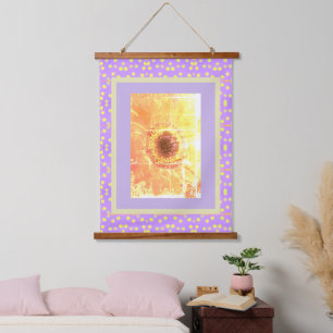 Teppich - Sonnenblume Vendredi Wandteppich Mit Holzrahmen