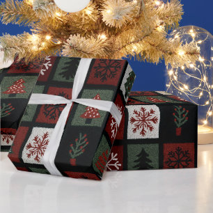 Teppich-Texte Weihnachts-Ikonen-Muster  Geschenkpapier
