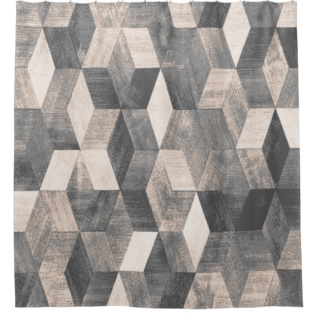 Teppichbathmat und Rug Boho Style Ethnic Design pa Duschvorhang (Vorderseite)