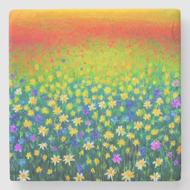 Teppichboden mit vielen Untersetzer aus Marmor (Vorderseite)