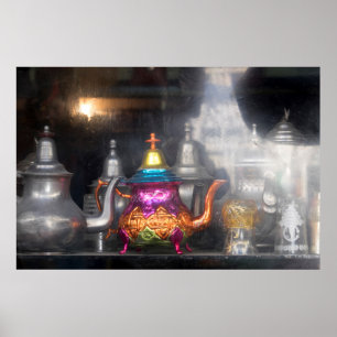 Teppiche zum Verkauf auf dem Markt Poster