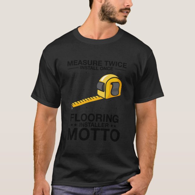Teppichinstallationsdesigns für Bauböden in T-Shirt (Vorderseite)