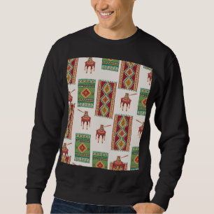 Teppichkaffee von Istanbul: Vintages Muster Sweatshirt