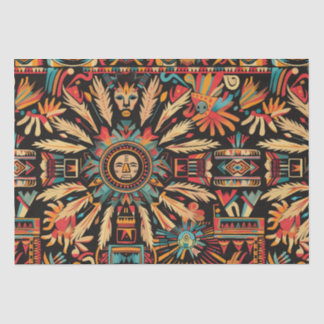 Teppichpapier "Aztec Dream" von Earthy Beige Seidenpapier