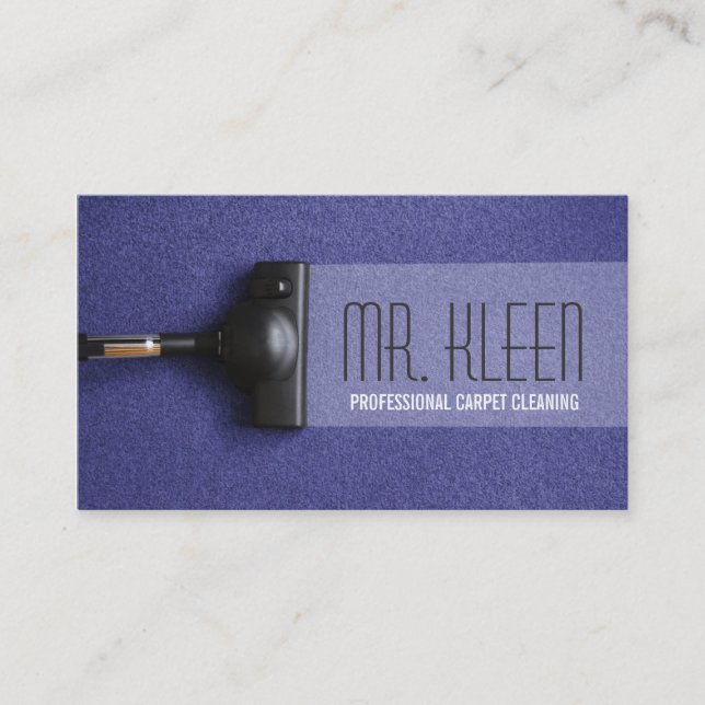 Teppichreinigung, Fußboden, Dampfbad Visitenkarte (Vorderseite)