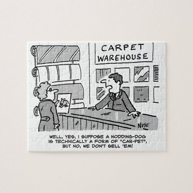 Teppichvorführung verkauft keine Hunde, die nicken Puzzle (Horizontal)