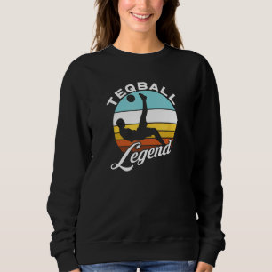 Teqball-Legende Vintage-Sonnenuntergang Bevorstehe Sweatshirt