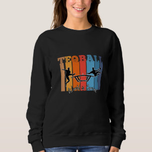 Teqball Volley Teqpong Fußball Kurve Bogen Tisch T Sweatshirt