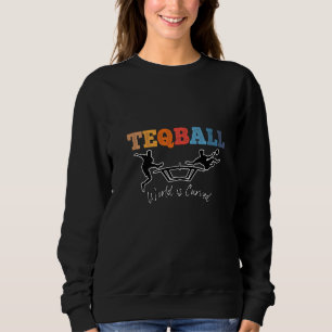 Teqball Wiederholungsflug Teqpong Fußball Kurve Ar Sweatshirt