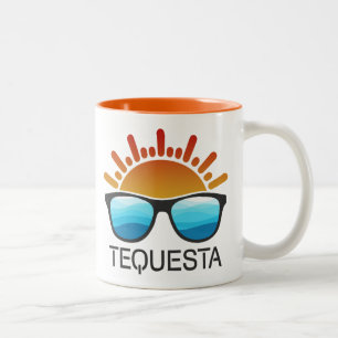 Tequesta Florida Sonnenbrillen Zweifarbige Tasse