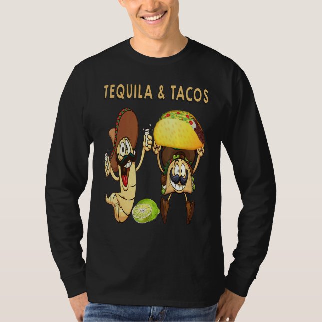 Tequila And Tacos Hakuna Tequila Patron Tequila Me T-Shirt (Vorderseite)