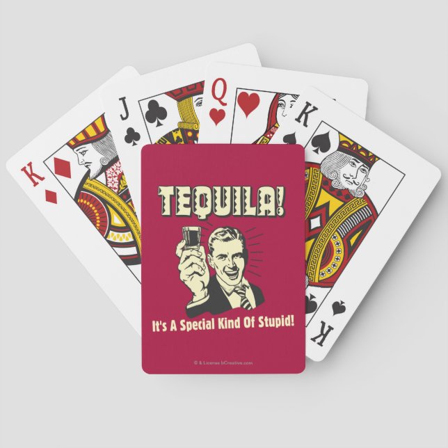 Tequila: Besondere Art von Dummkopf Spielkarten (Rückseite)