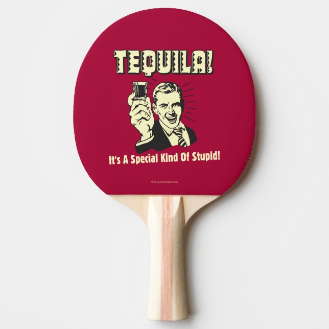 Tequila: Besondere Art von Dummkopf Tischtennis Schläger (Vorderseite)