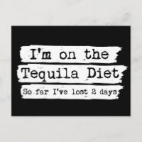 Tequila Diät Postkarte