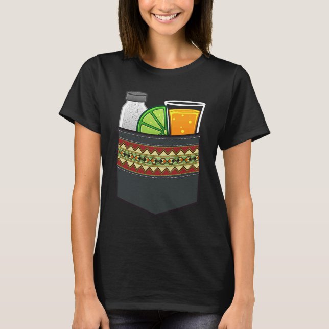 Tequila Drinker Männer Frauen Cool Tequila Limones T-Shirt (Vorderseite)