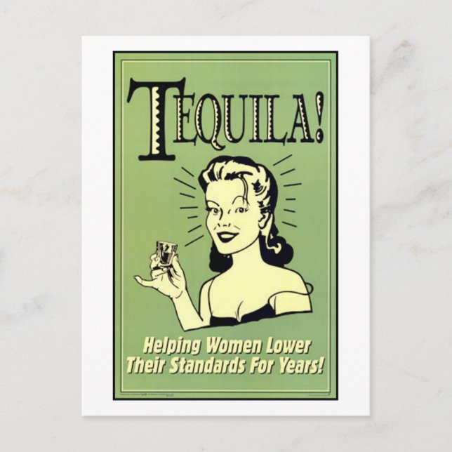 Tequila - Frauen helfen, ihren Standard für Postkarte (Vorderseite)