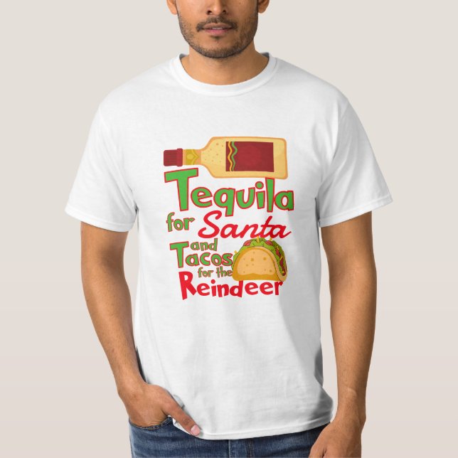 Tequila für den Santa T - Shirt (Vorderseite)