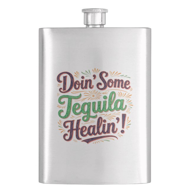Tequila Healin' I Flachmann (Vorderseite)