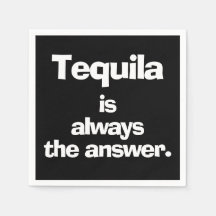 Tequila ist immer die Antwort Schwarz