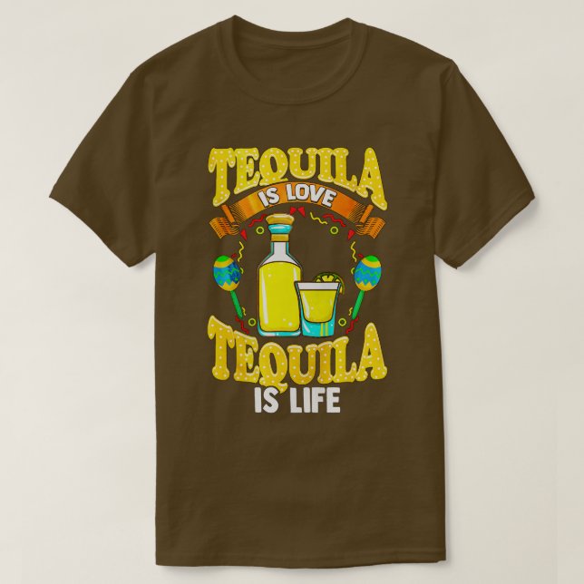 Tequila ist Liebe Cinco de Mayo T-Shirt (Design vorne)