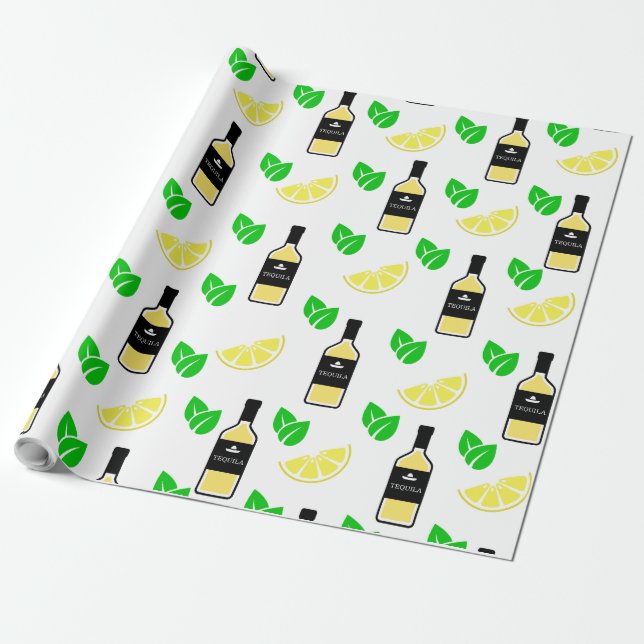 Tequila & Lemon Geschenkpapier (Ungerollt)